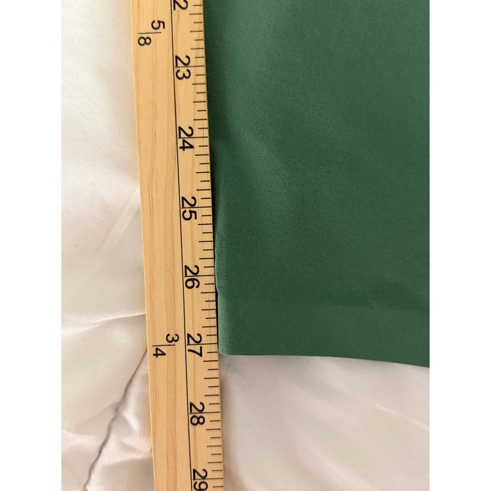 Athleta Brooklyn Ankle Pant Green Ribbed Waistband Tapered Travel Trousers  8 - Picture 10 of 11
